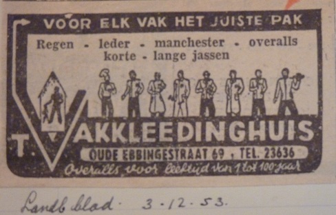 advertentie 3-12-1953